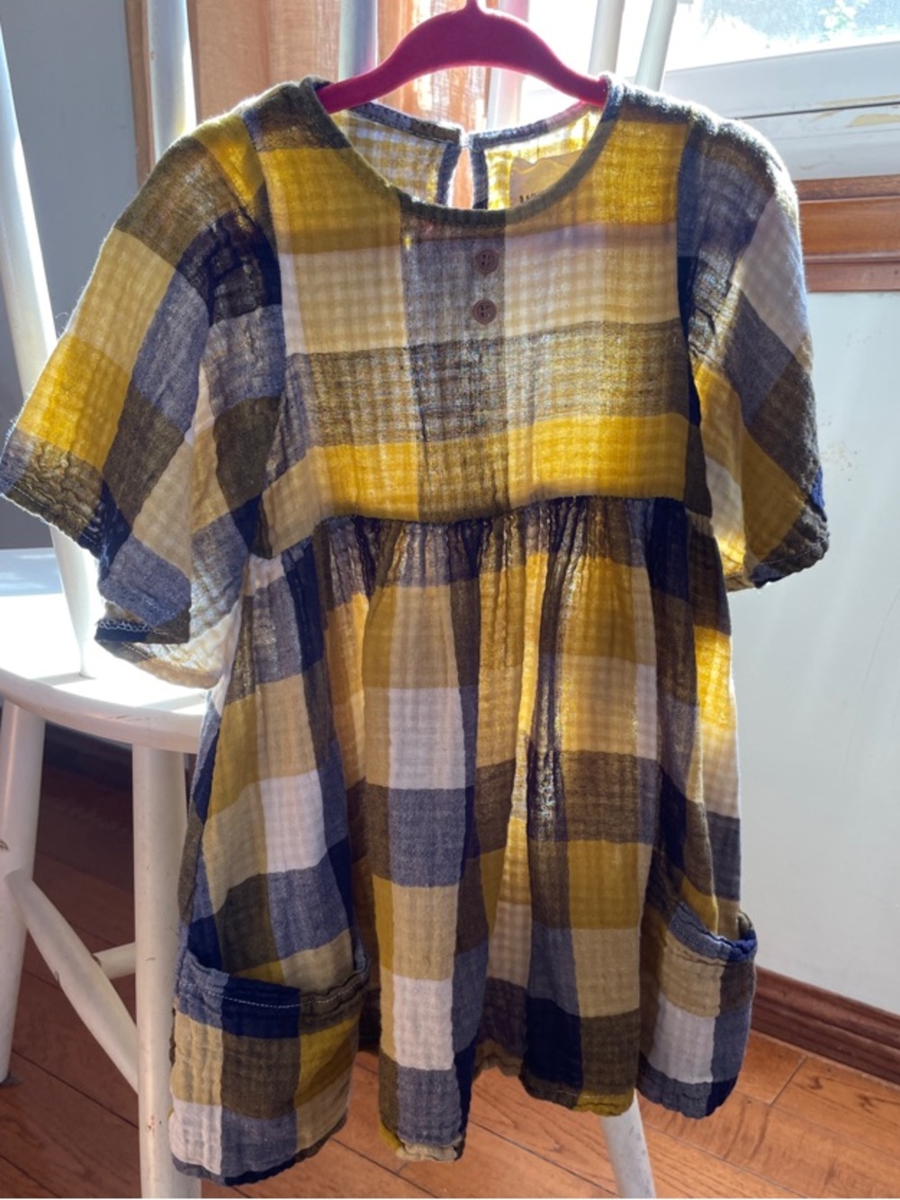 Plaid Pocket Dress 2T